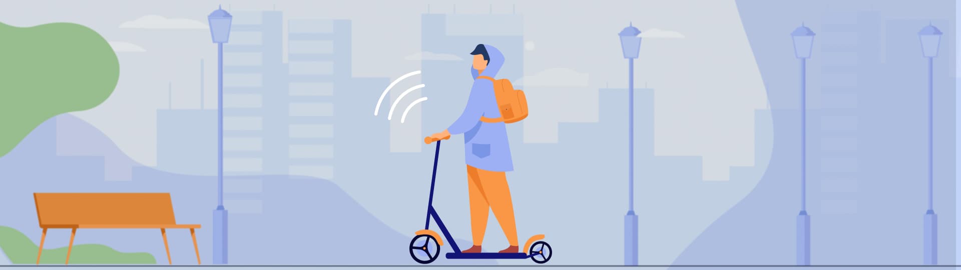 GPS контроль электроскутеров, электросамокатов и гиробордов